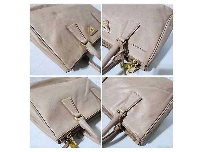 Borsa Tote Galleria in pelle Saffiano Lux di Prada, rosa chiaro - vista 6