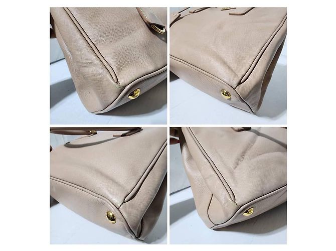Borsa Tote Galleria in pelle Saffiano Lux di Prada, rosa chiaro - vista 9