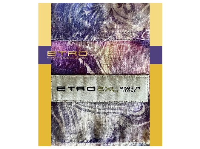 ETRO Bluse aus Kaschmir mit floralem Muster Dunkelviolett - Ansicht 9