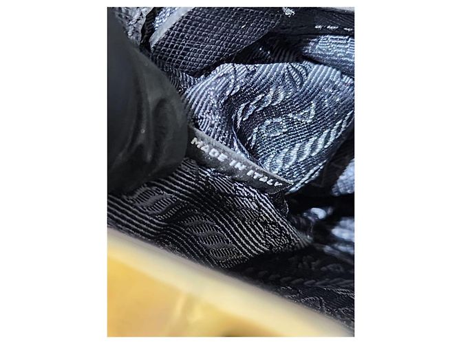 PRADA Borsa Tote Media a Doppia Cerniera in Pelle Saffiano Nera Nero - vista 9