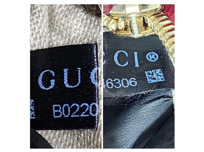 Borsa a cupola piccola GG Charm in pelle di vitello rossa GUCCI Rosso - vista 6