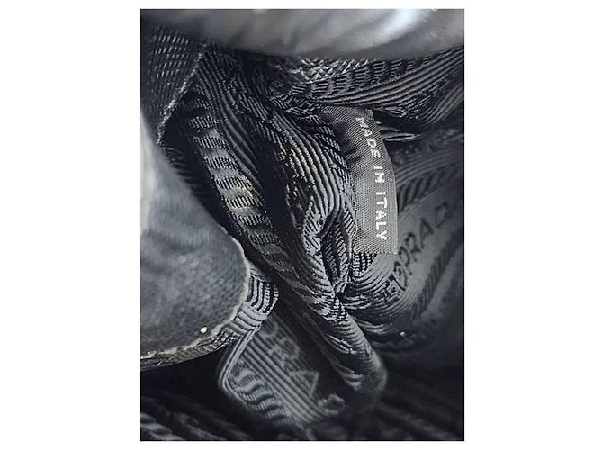PRADA Saffiano Grande Galleria Double Zip Tote Nero - vista 11