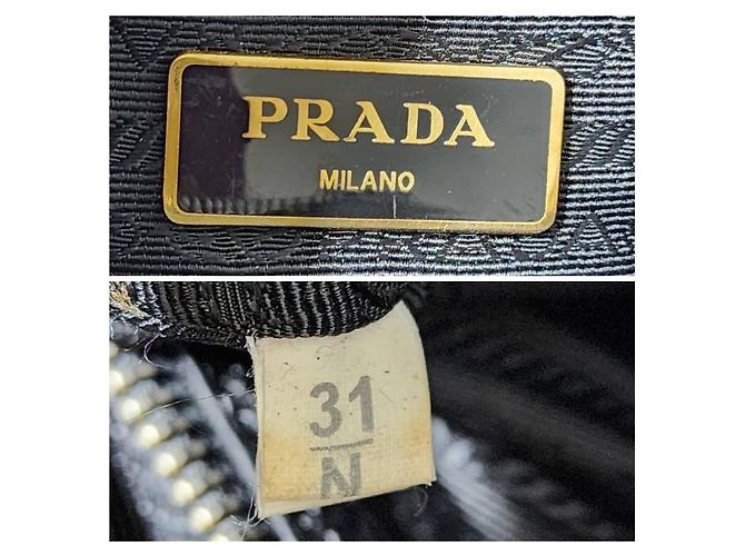 PRADA Saffiano Grande Galleria Double Zip Tote Nero - vista 7