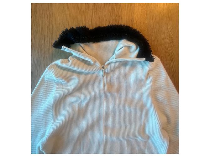 Long pull Chanel Blanc cassé - vue 4