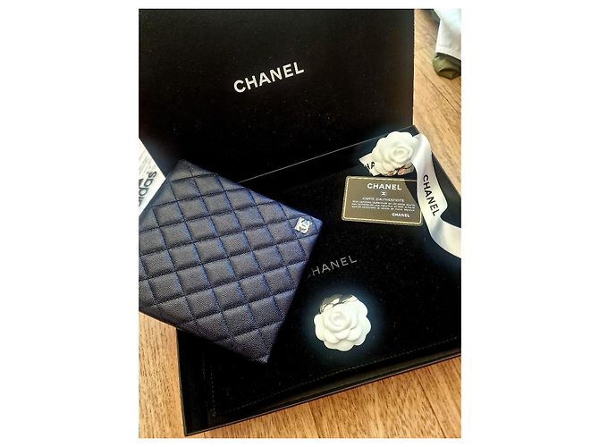Cambon Chanel Purses, wallets, cases Navy blue - view 2