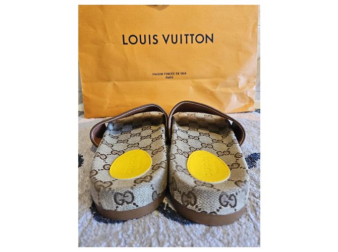 Sandali Gucci x Balenciaga Beige - vista 6
