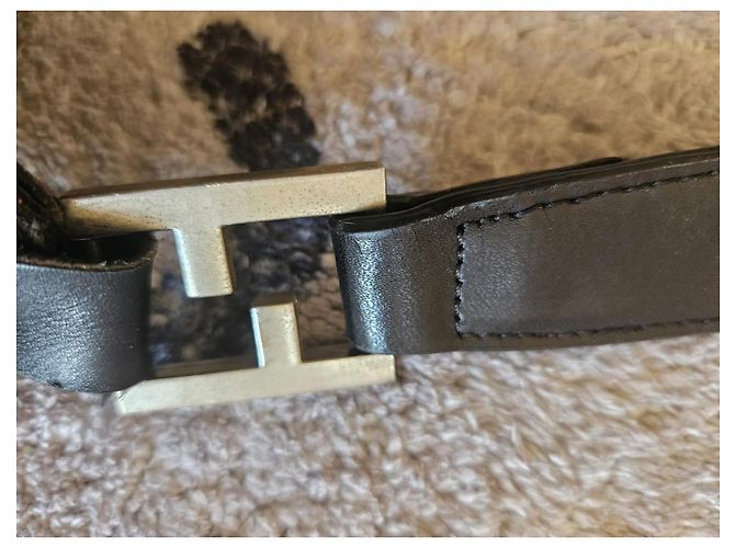 Borsa Baguette Fendi Nera in Lino con Hardware Argento Nero - vista 6