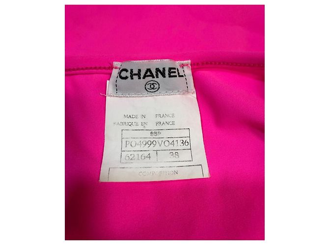 Top Chanel Rosa de Poliamida - vista 2