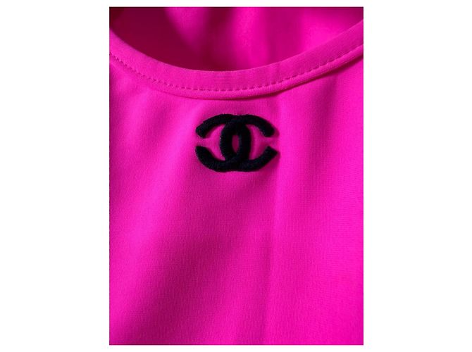 Top Chanel Rosa de Poliamida - vista 6
