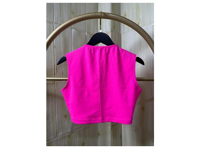 Top Chanel Rosa de Poliamida - vista 7