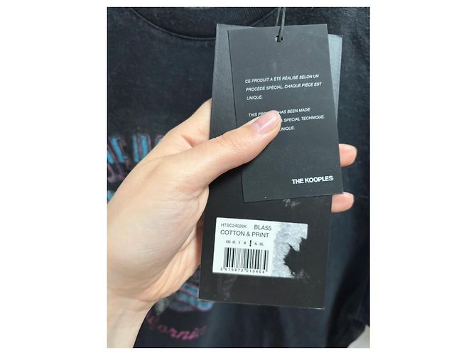 T-shirt nero The Kooples - vista 4