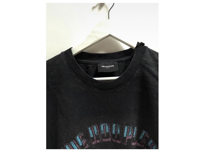 T-shirt nero The Kooples - vista 7