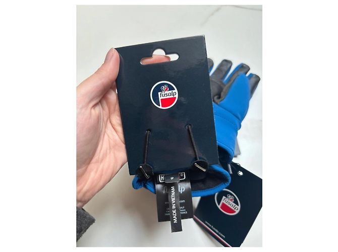 Fusalp Lederhandschuhe blau Schwarz - Ansicht 4