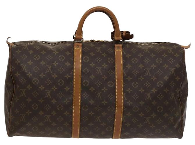 LOUIS VUITTON Monogram Keepall 55 Borsa Boston M41424 LV Auth fm4599 Monogramma - vista 2