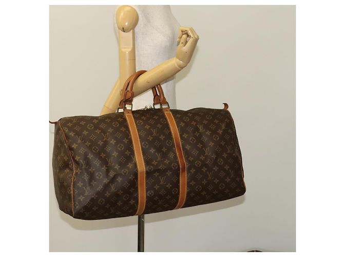 LOUIS VUITTON Monogram Keepall 55 Borsa Boston M41424 LV Auth fm4599 Monogramma - vista 22