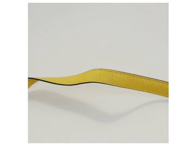 Céline Borsa a Spalla CELINE in Pelle Giallo Oro Auth sw496 D'oro - vista 8