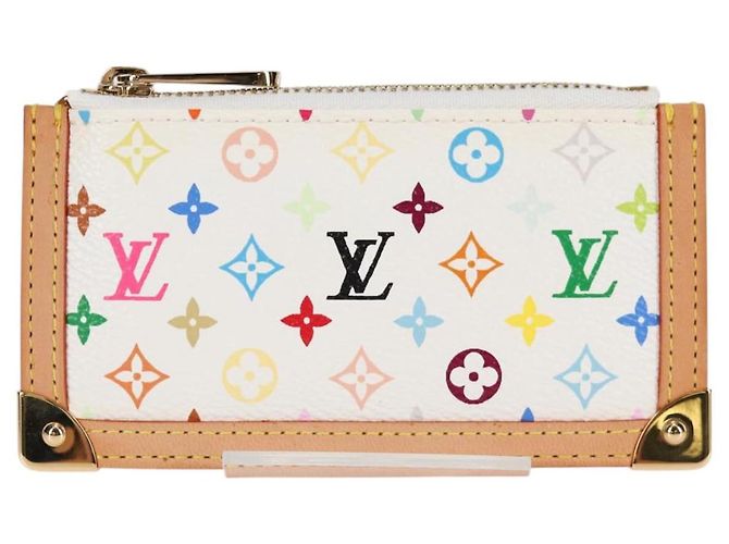 LOUIS VUITTON Monogramm Multicolor Pochette Cles Tasche Weiß M92655 Auth MX081SM - Ansicht 13