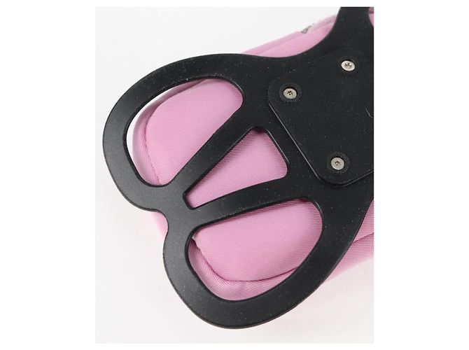 PRADA Pochette per Smartphone Borsa a Spalla Nylon Rosa Argento Auth MX024M - vista 19