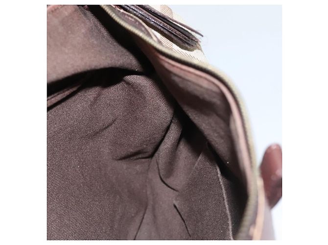 Borsa a Spalla Burberry Nova Check in Tela Beige Oro Auth 116276 D'oro - vista 17