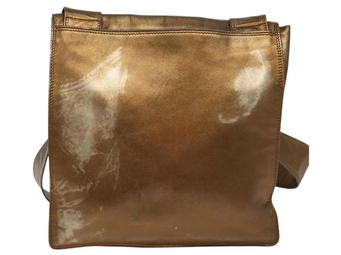 CHANEL Schultertasche aus braunem Leder mit goldenem CC Auth bs24975 - Ansicht 2