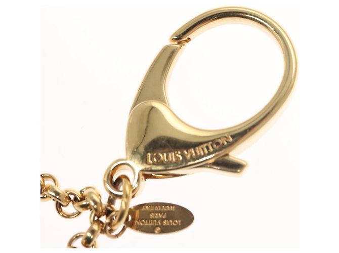 LOUIS VUITTON Fully Flower Charm metallo Rosso Oro M67128 LV Auth EC797 D'oro - vista 7