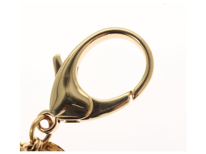 LOUIS VUITTON Fully Flower Charm metallo Rosso Oro M67128 LV Auth EC797 D'oro - vista 8