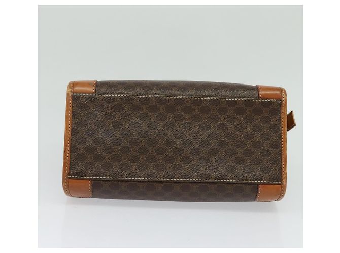 Céline Borsa a mano in tela Macadam CELINE in pelle PVC marrone oro Auth 122440 D'oro - vista 5