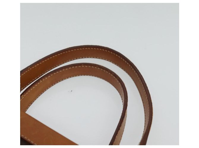 Céline Borsa a mano in tela Macadam CELINE in pelle PVC marrone oro Auth 122440 D'oro - vista 8