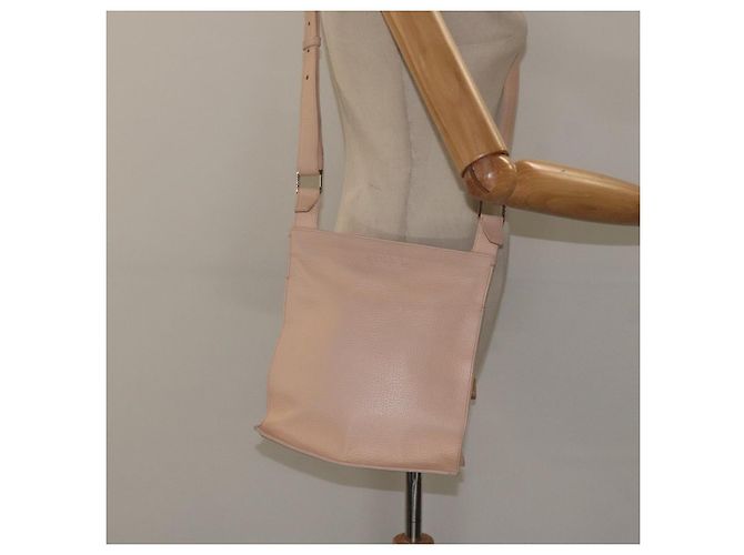 Loewe Bolso de hombro de cuero rosa Auth sw433 - vista 22