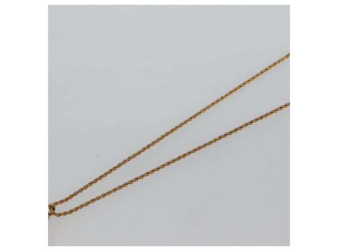 Collana Christian Dior metallo oro Auth bs24730 D'oro - vista 4