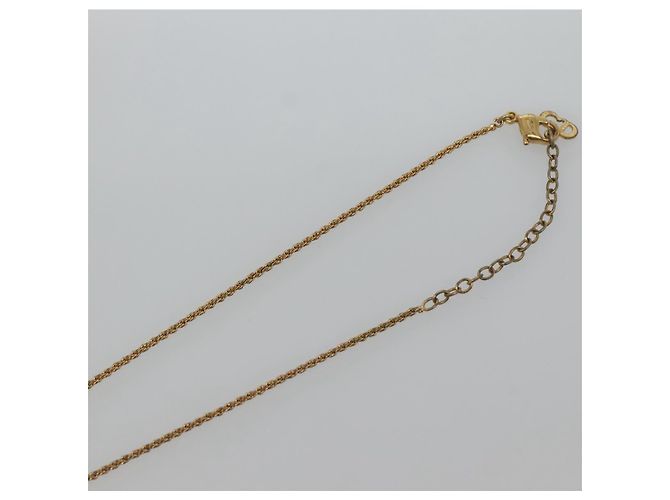Collana Christian Dior metallo oro Auth bs24730 D'oro - vista 5