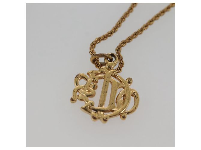 Collana Christian Dior metallo oro Auth bs24730 D'oro - vista 6