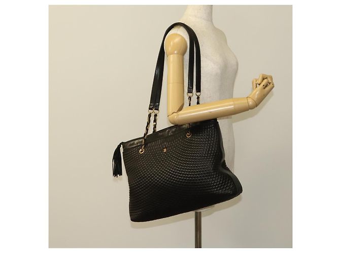 BALLY Borsa a Spalla in Pelle Marrone Oro Auth bs24637 D'oro - vista 22