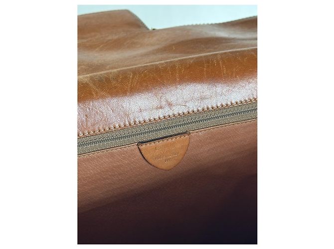 Céline Vintage Celine Monogramm Leder Tasche braun - Ansicht 4