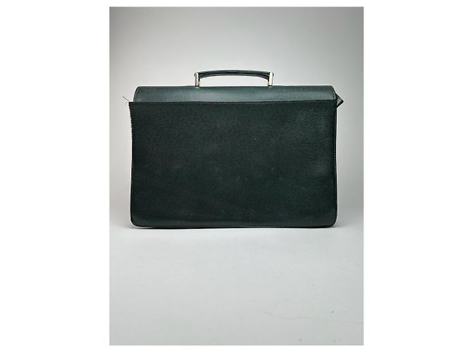 Valigetta vintage in pelle Taiga di Louis Vuitton verde - vista 9