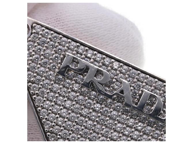 Orecchino a clip in argento sterling Prada - vista 5