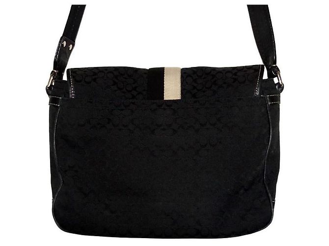 BORSA MESSENGER CROSSBODY SIGNATURE VOYAGER DI COACH Nero - vista 2