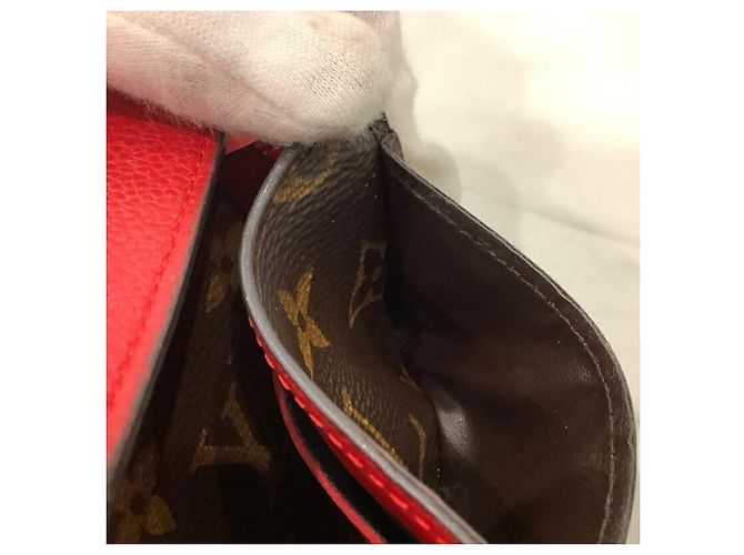 Portafoglio Lungo Pallas Cerise Monogramma Louis Vuitton Marrone Rosso - vista 10