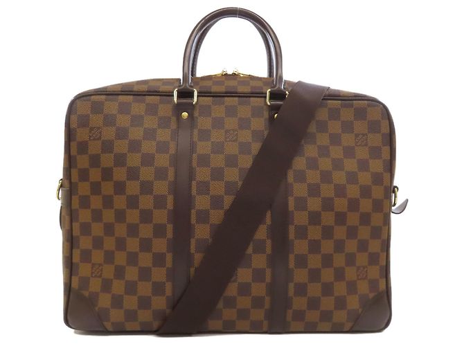 Borsa da viaggio GM Porto Document N41122 Louis Vuitton Marrone Damier ebene - vista 11