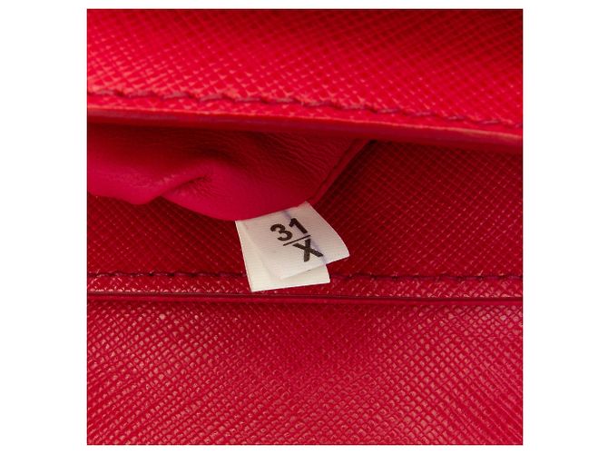 Borsa Sound Lock in Saffiano Rosa di Prada - vista 5