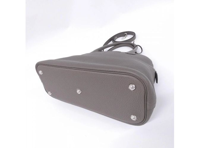 Hermès Borsa Hermes Bolide 31cm in Etain Grigio - vista 3