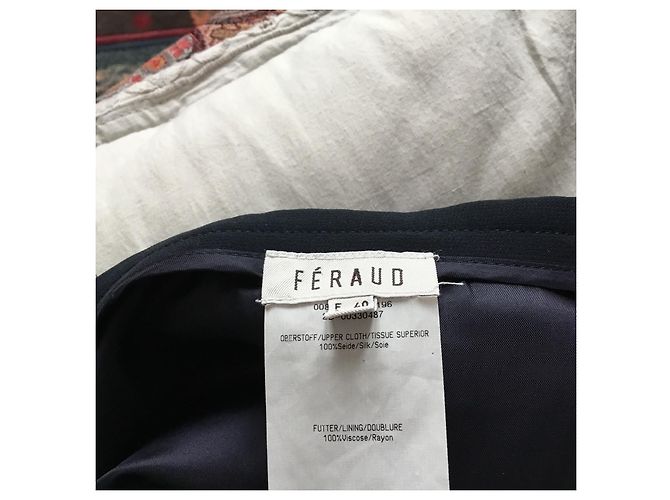 Louis Féraud Falda en forma de campana azul marino - vista 4