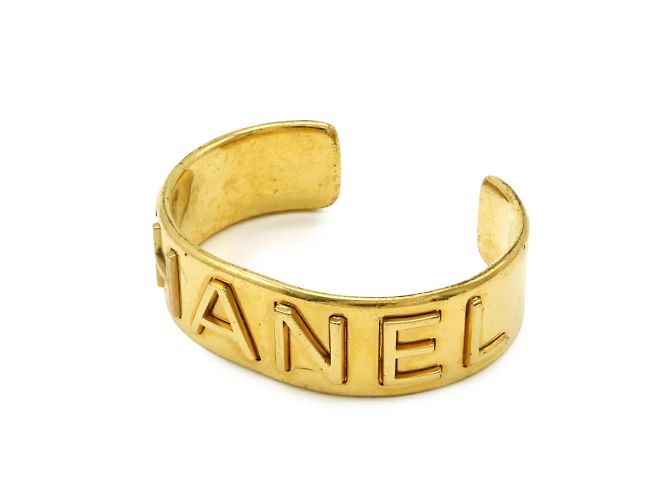 Bracciale rigido placcato oro Chanel D'oro - vista 2