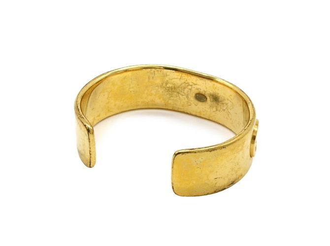 Bracciale rigido placcato oro Chanel D'oro - vista 3