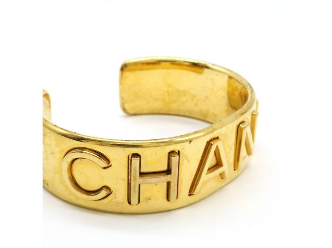 Bracciale rigido placcato oro Chanel D'oro - vista 4