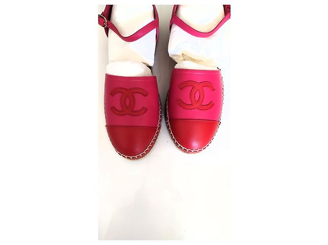 Chanel Espadrilles aus Lammleder Fuchsia Pink CC - Ansicht 3