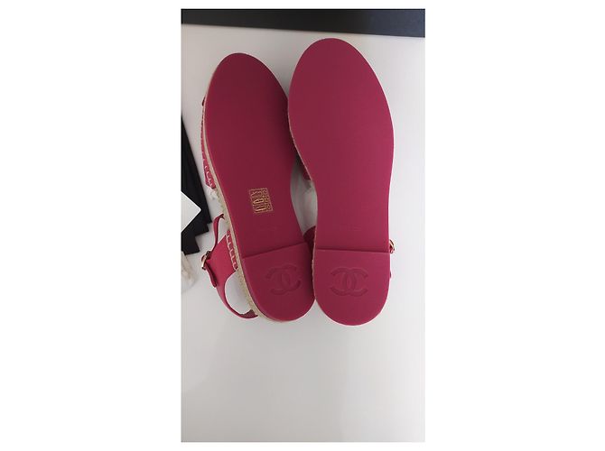 Chanel Espadrilles aus Lammleder Fuchsia Pink CC - Ansicht 6