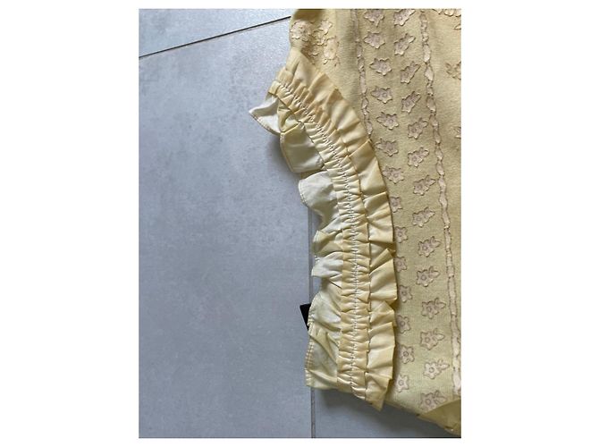 Vestido Chanel de algodón amarillo talla 36 - vista 9