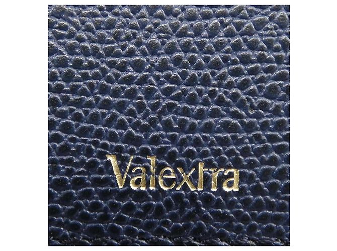 Borsa in pelle blu navy Valextra - vista 5