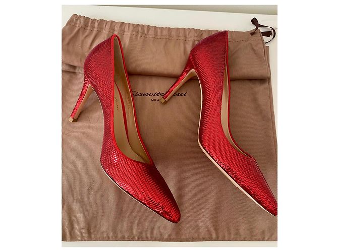 Gianvito Rossi Rastabs Rosso - vista 3